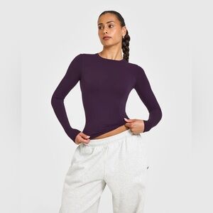 Oner active Mellow Soft Long Sleeve Top | Blackberry Purple - M